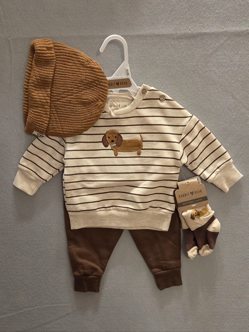 Rabbit & Bear Dachshund Baby Set